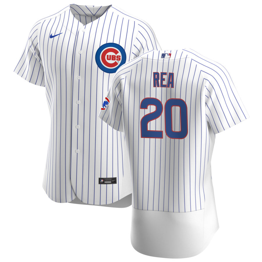 Chicago Cubs #20 Colin Rea Men Nike White Home 2020 Authentic Player Jersey
